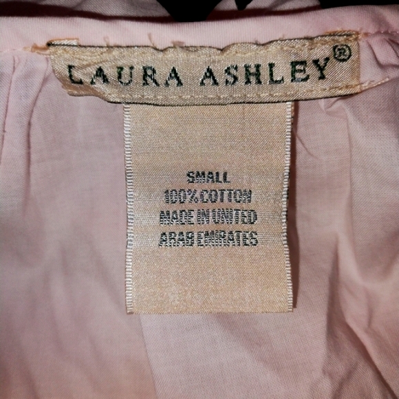 NWT Laura Ashley small pale rose ruffled collar who is embroidered edging - Picture 2 of 16